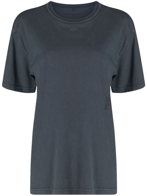 Obsidian grey cotton t-shirt Alexander Wang | 4CC3221357094A